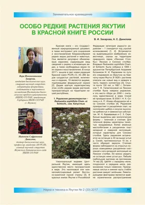 Вступил в силу новый перечень объектов растительного мира, занесенных в  Красную книгу Российской Федерации / Министерство природных ресурсов,  лесного хозяйства и экологии Новгородской области