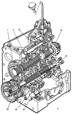 Коробка передач Т-150 (Чертеж № 75: список деталей, стоимость запчастей)