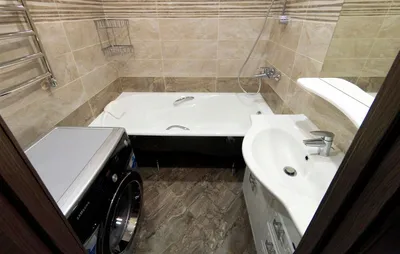 Дизайн Ванной в Хрущевке: 79 реальных фото и 7 правил ремонта | Прачечная в  ванной, Небольшие ванные комнаты, Ванная в квартире