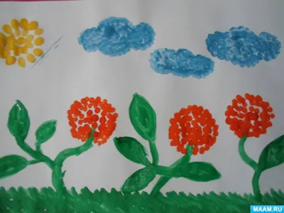 Рисование ватными палочками с детьми | Творческая семья | Дзен
