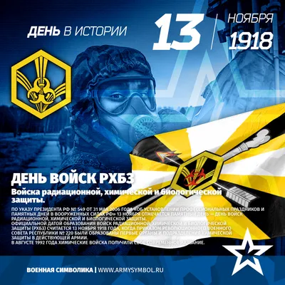 В России 13 ноября отмечают 105 лет со дня основания войск РХБЗ | ИА  “ОнлайнТамбов.ру”
