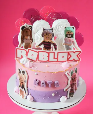Торт роблокс ( Roblox ) на заказ без мастики