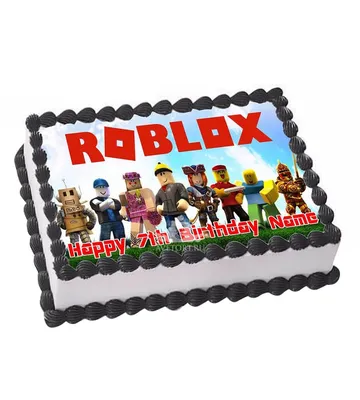 Торт для мальчика на день рождения в 12 лет «Роблокс»