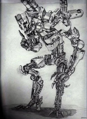 Милый робот, рисунок акварелью» — создано в Шедевруме