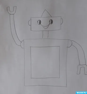 Рисунки робота карандашом для детей (58 фото) 🔥 Прикольные картинки и юмор