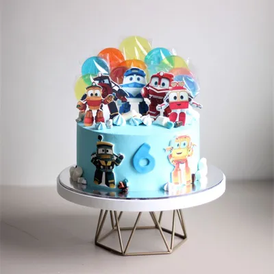 Торт Роботы поезда | Торт на день рождения, Восхитительные торты, Торт
