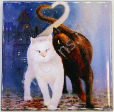 Интерьерная наклейка Романтические кошки (самоклеющиеся наклейки животные  коты сердечки) матовая (ID#885779692), цена: 260 ₴, купить на Prom.ua