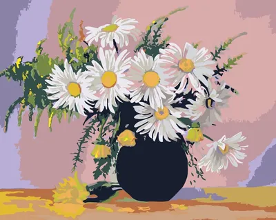 Ромашки» картина Сингатуллина Марселя маслом на холсте — купить на ArtNow.ru
