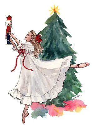 Новогодние рисунки для срисовки цветные для конкурса из сказки зимняя (45  шт)