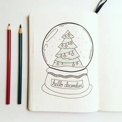 снеговик и карандаш в разноцветном снегу, легко рисовать новогодние  картинки, легкий, мультфильм фон картинки и Фото для бесплатной загрузки