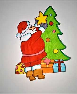 Легкие рождественские рисунки - 62 фото