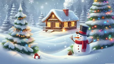 4K christmas snow background | Stock Video | Pond5