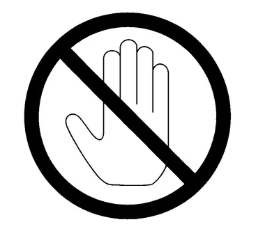 Табличка \"Руками не трогать\": шаблоны, примеры макетов и дизайна, фото