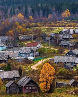 Русская Деревня | Пейзажи, Сельские виды, Живописные пейзажи