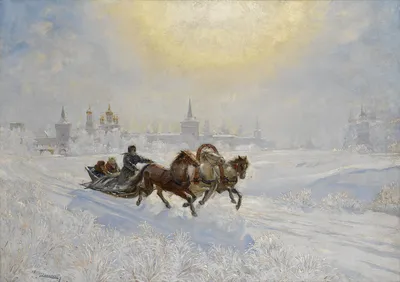 Символ русской зимы: чем славились поездки на тройках лошадей?