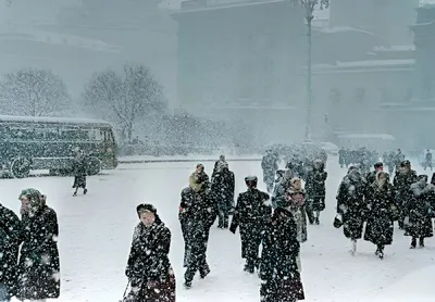 Какой была зима в СССР? \"Снежный апокалипсис\" или настоящая русская зима |  Пикабу