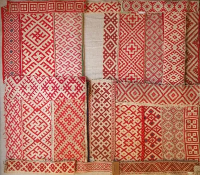 Русские народные орнаменты. Шитьё, ткани, кружева. 1871год. | Русское  вышивание крестом, Ткачество, Узоры