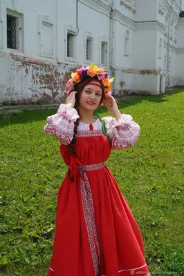 Русские народные костюмы из платка для коллективов