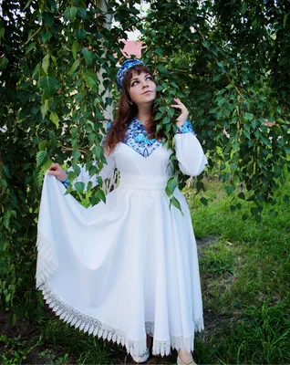 Костюм Гжель для девочки купить | Русские народные костюмы