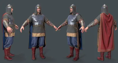 Средневековый русский рыцарь 3D Модель $149 - .fbx .c4d - Free3D