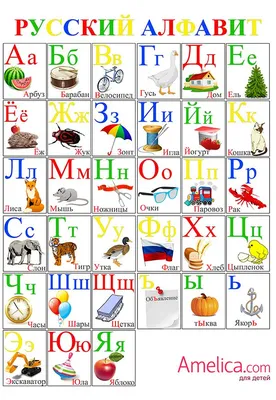 Русский алфавит картинки для детей
