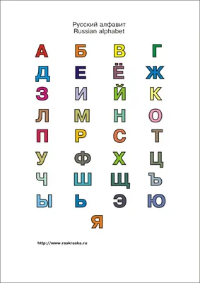 Плакат Русский алфавит письменная и печатная буква - Монтессори купить и  скачать
