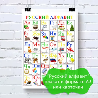 Красочный Русский Алфавит Рисунками Названиями Детского Образования  Векторное изображение ©mariaflaya 202040756