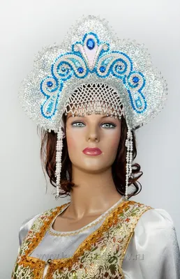 Новый год, кокошник для Снегурочки русский народный головной убор,  карнавал, косплей для женщин и девушек, этнический танец | AliExpress