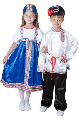 Русский народный костюм для девочки №1 (сарафан, рубашка, головной убор) |  «Аспект-Сити»