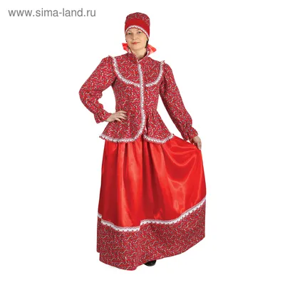 Купить русский народный костюм \"мария гжель\" по цене 3 900 ₽ в Москве