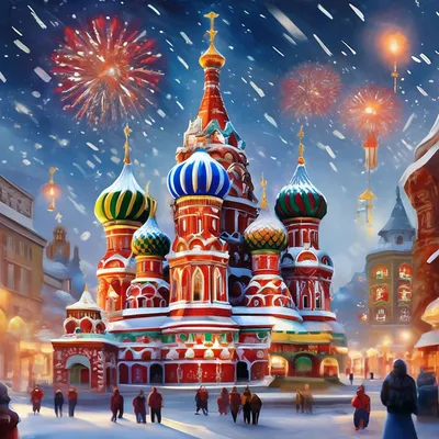 Русский новый год» — создано в Шедевруме