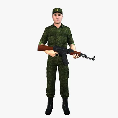 Рисунок Русский солдат №189785 - «Защитник Родины моей!» (07.01.2024 -  15:30)