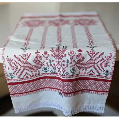 Для вашей кухни красивое полотенце с русским орнаментом купить в интернет  магазине