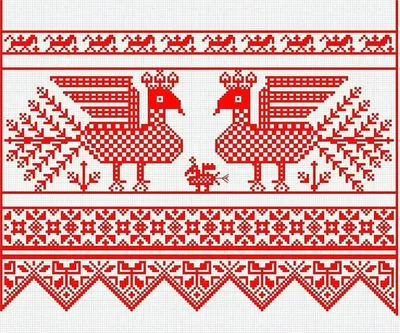 Русское народное полотенце рисунок - 79 фото