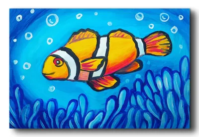 Иллюстрация Влюбленные рыбки в стиле детский, книжная графика,