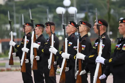Открытка с Днём Морской пехоты, с флагом России • Аудио от Путина,  голосовые, музыкальные