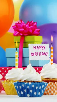 Обои дата рождения, С Днем Рождения, сладость, воздушный шарик, воздушный  шар на телефон Android, 1080x1920 картинки и фото бесплатно