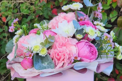 с днем рождения! красивые цветы фрезии в плетеной корзине на столе Стоковое  Фото - изображение насчитывающей декоративно, поздравление: 223258290