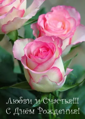 Открытки с розами \"С днем рождения!\" 🌹 Красивые открытки! (129 шт.)