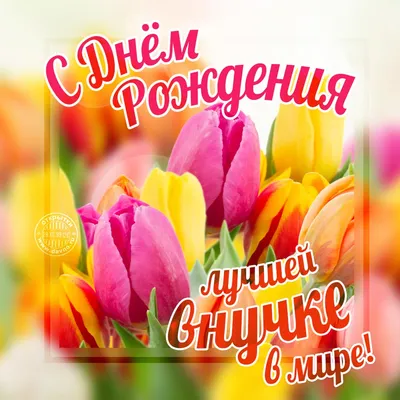 Открытки с днем рождения внучке - скачайте бесплатно на Davno.ru