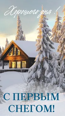 С первым снегом - новые красивые открытки (23 ФОТО) | Снег, Открытки, Обои  для iphone