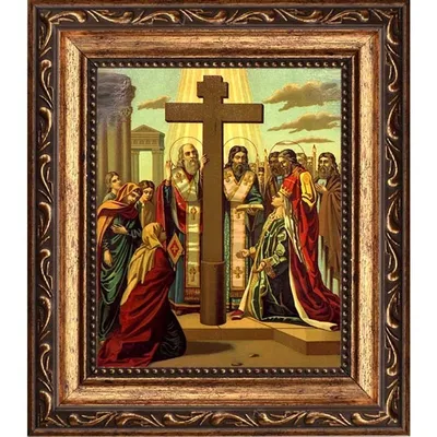 Купить икона воздвижения креста господня, под старину №1