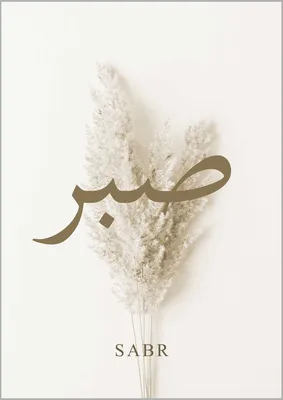 Wall Art Print | SABR Patience - Islamic Quote | Abposters.com