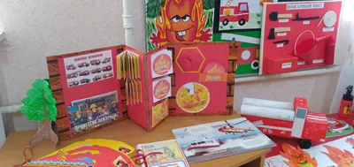 Комплект из девяти плакатов Пожарная безопасность детских дошкольных  учреждений