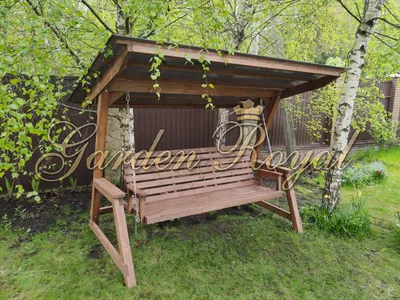 Садовые качели для дачи - купить качель садовая деревянная недорого