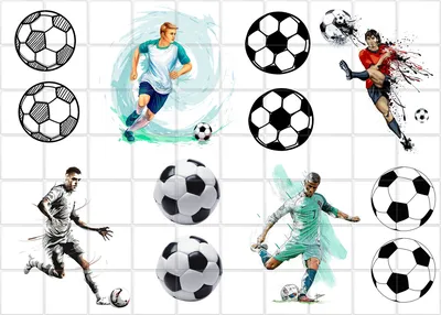 Вафельная картинка четыре Футболиста ᐈ Купить в Киеве | ZaPodarkom