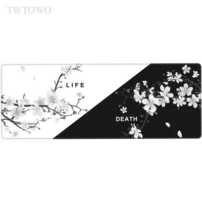 Ручной рисунок вишневых ветвей с цветами, черно-белая книжка-раскраска.  силуэт растения сакуры | Премиум векторы