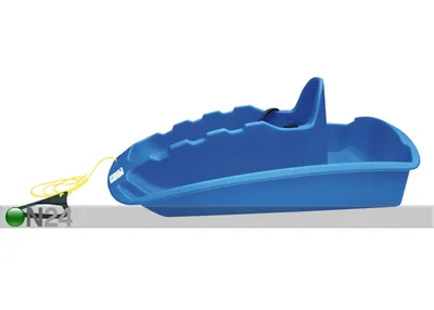Санки для детей синие 102,5x40x23 см полипропилен Голубые | сани купить в  Германии - kaufbei.tv