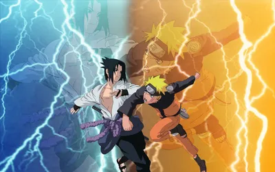 Живые обои Naruto Uzumaki and Sasuke Uchiha / скачать на рабочий стол