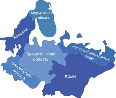 Карта Севера России